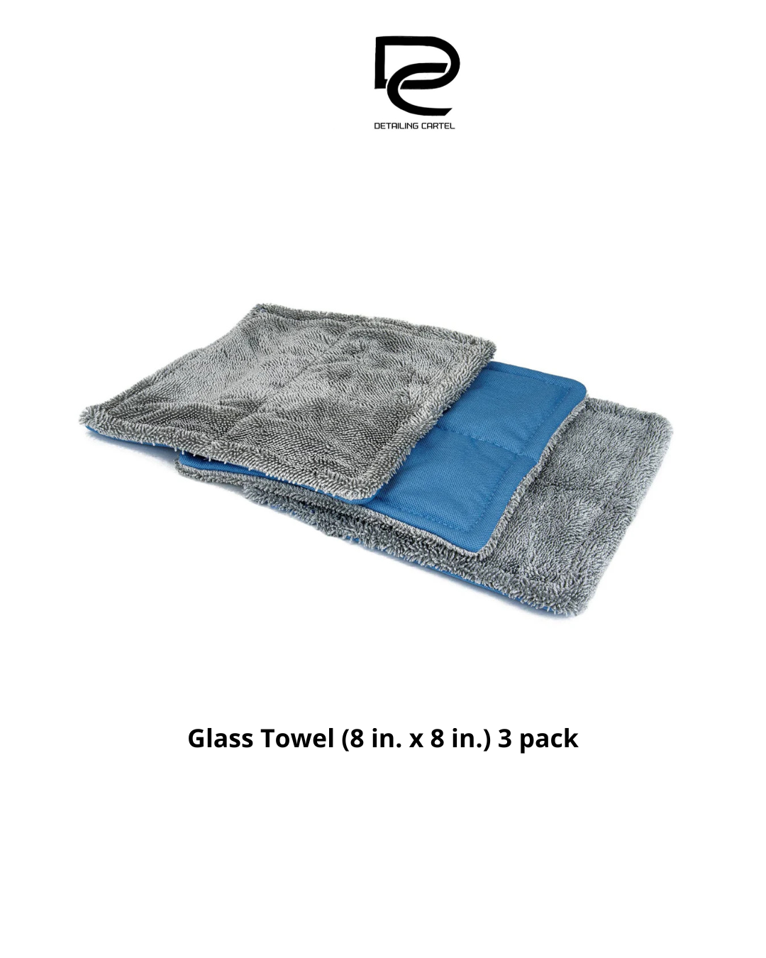 Glass Towel (8 in. x 8 in.) 3 pack