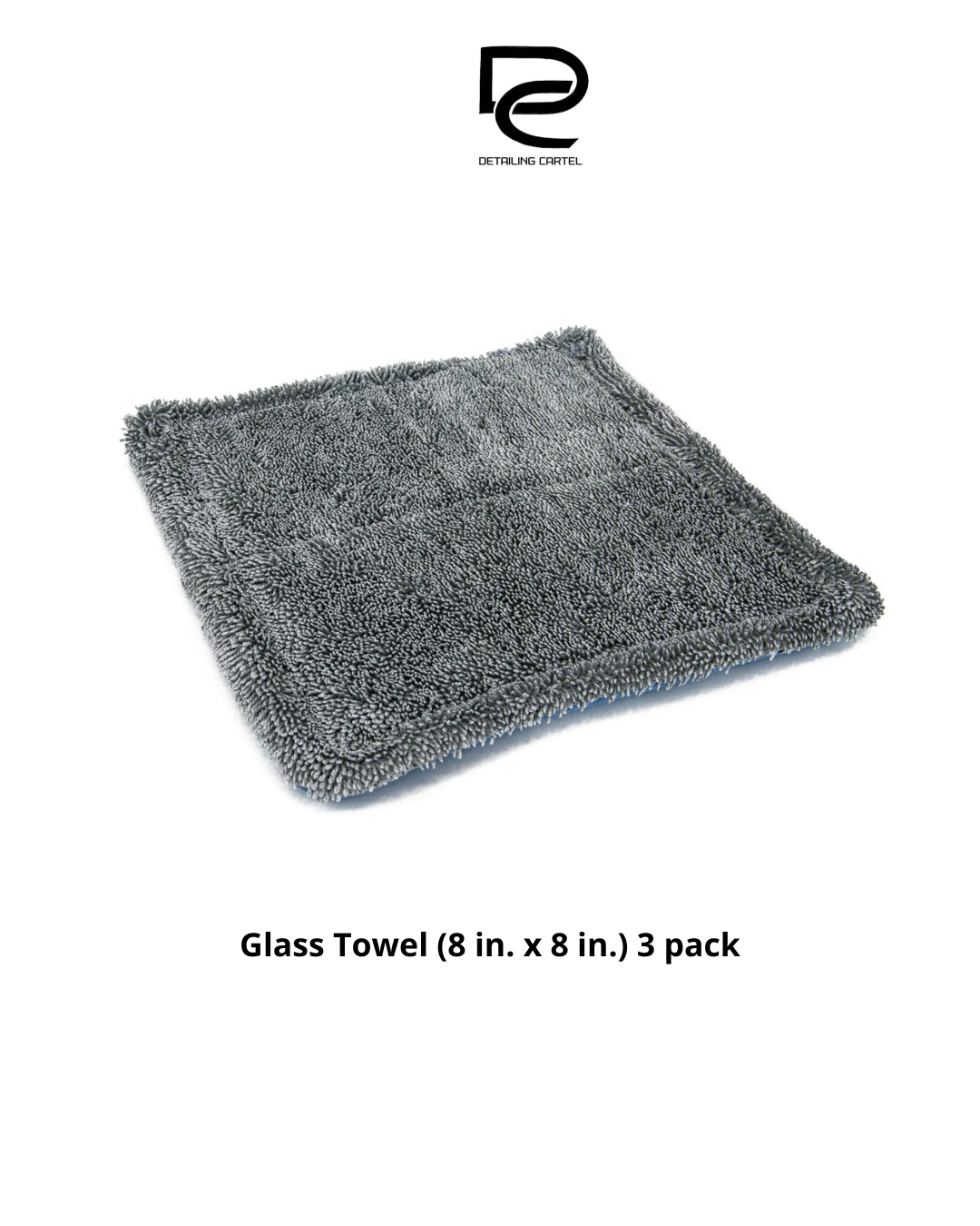 Glass Towel (8 in. x 8 in.) 3 pack