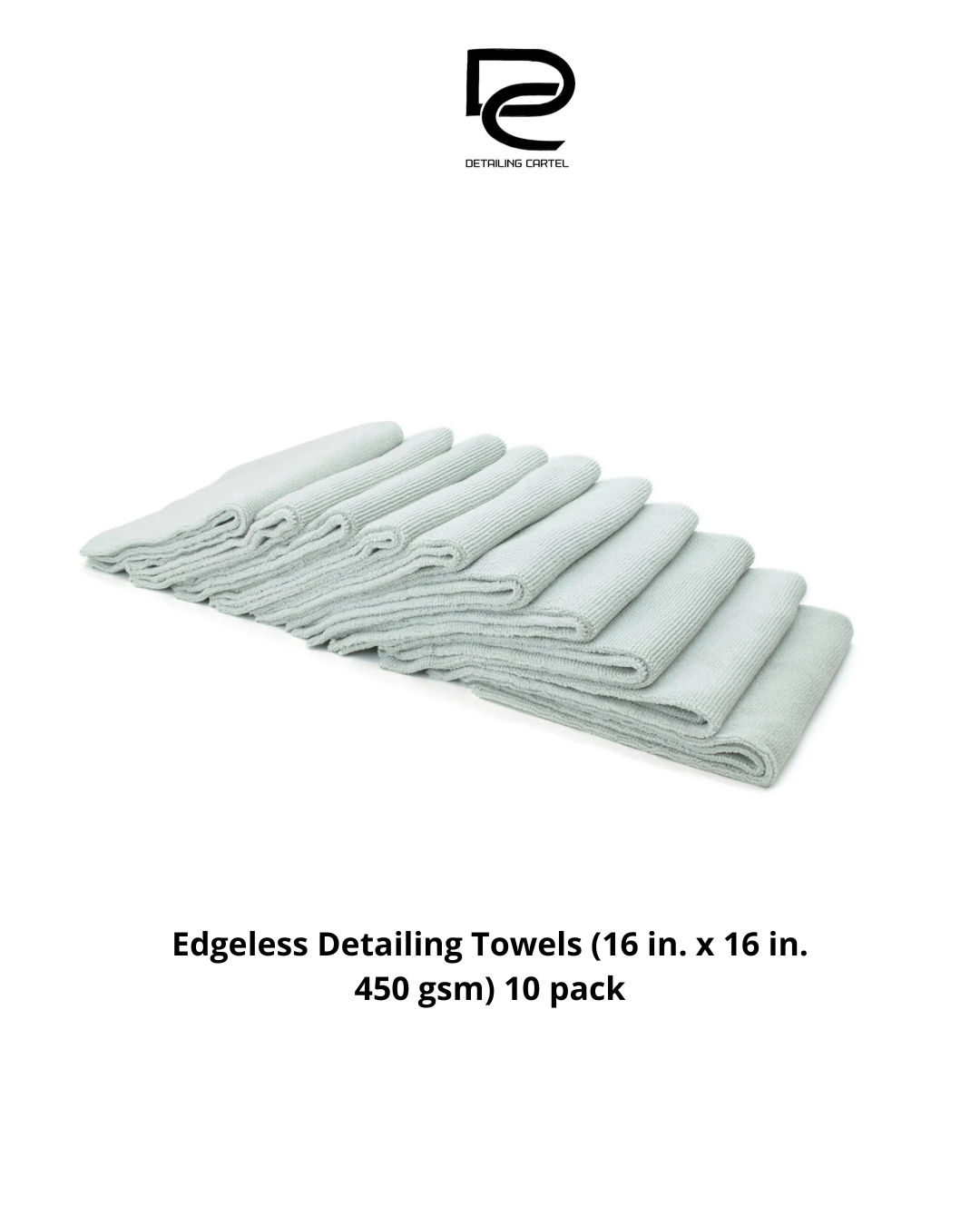Edgeless Detailing Towels (16 in. x 16 in. 450 gsm) 10 pack