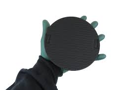 [Clay Disc 6] Round Decontamination Pad with Velcro 6" Diameter