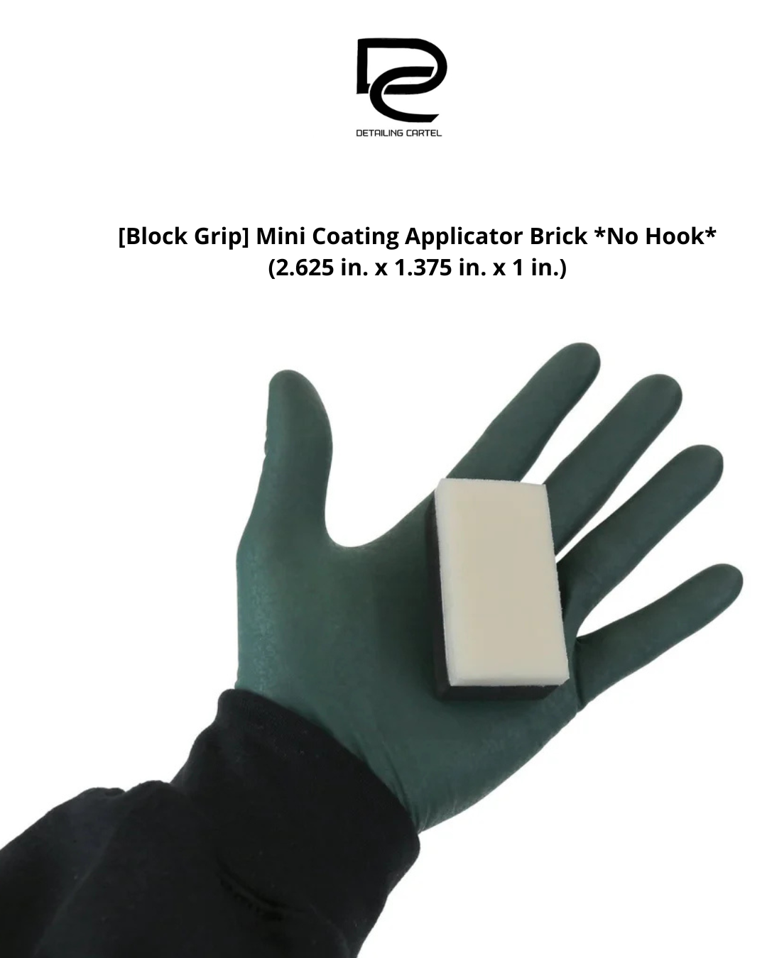 [Block Grip] Mini Coating Applicator Brick *No Hook* (2.625 in. x 1.375 in. x 1 in.)