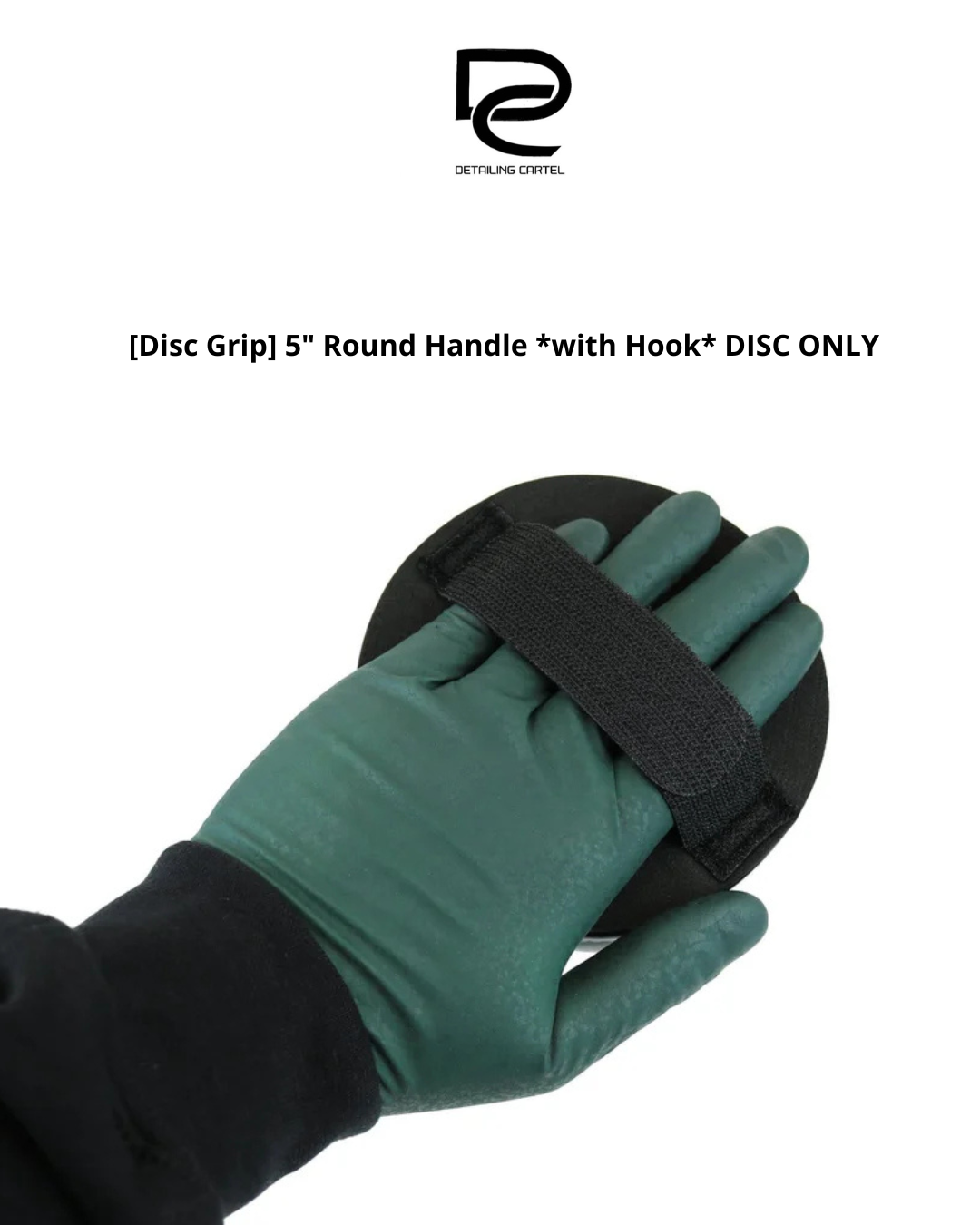 [Disc Grip] 5" Round Handle *with Hook* DISC ONLY