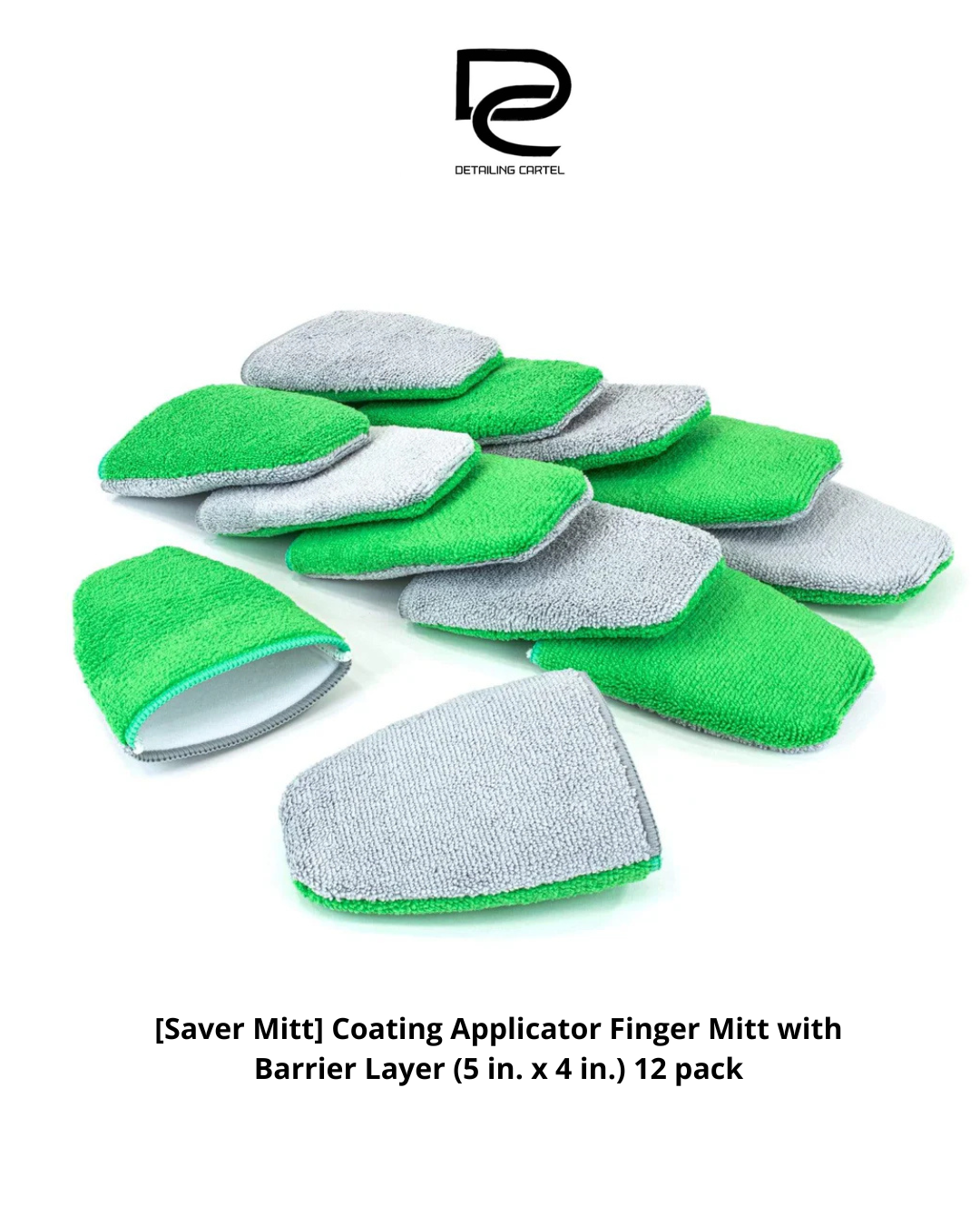 [Saver Mitt] Coating Applicator Finger Mitt with Barrier Layer (5 in. x 4 in.) 12 pack