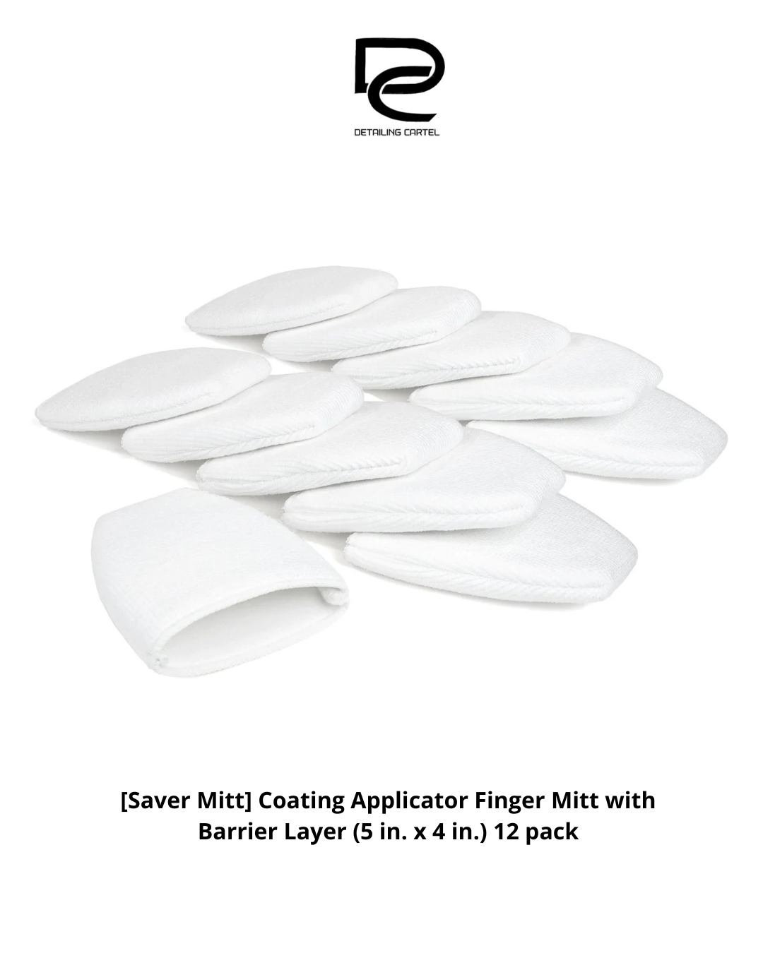 [Saver Mitt] Coating Applicator Finger Mitt with Barrier Layer (5 in. x 4 in.) 12 pack