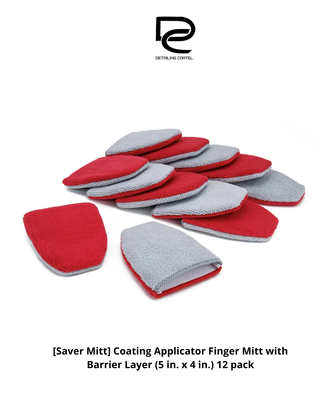 [Saver Mitt] Coating Applicator Finger Mitt with Barrier Layer (5 in. x 4 in.) 12 pack