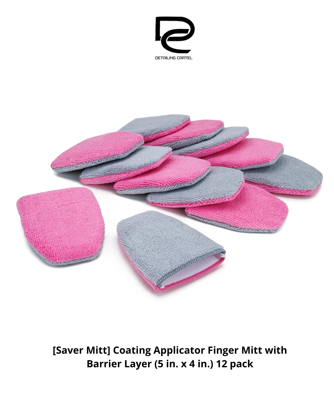 [Saver Mitt] Coating Applicator Finger Mitt with Barrier Layer (5 in. x 4 in.) 12 pack