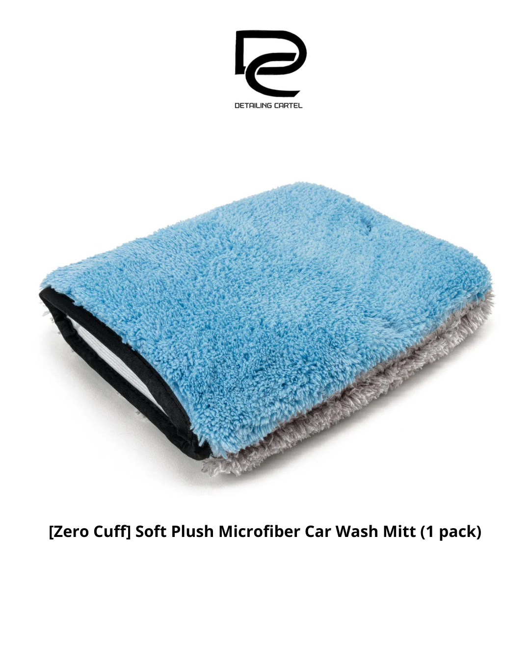 [Zero Cuff] Soft Plush Microfiber Car Wash Mitt (1 pack)