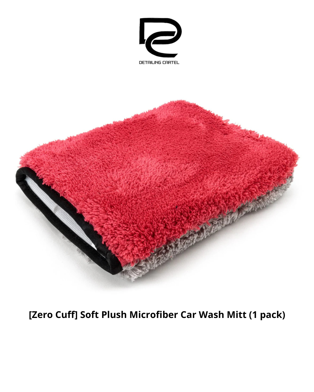[Zero Cuff] Soft Plush Microfiber Car Wash Mitt (1 pack)