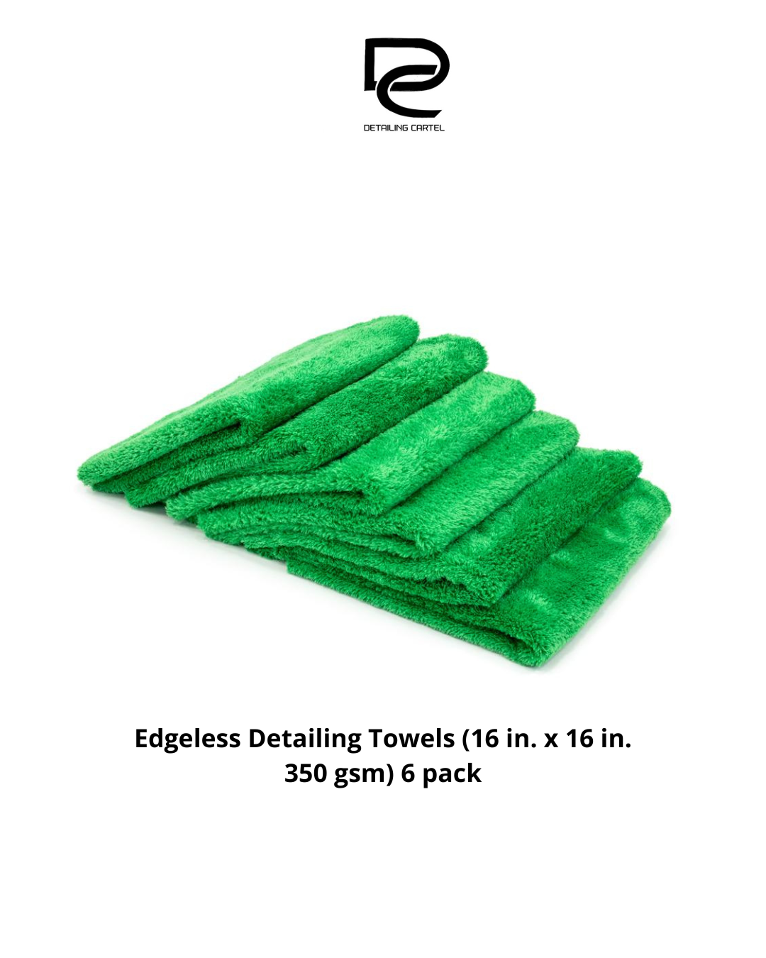 Edgeless Detailing Towels (16 in. x 16 in. 350 gsm) 6 pack